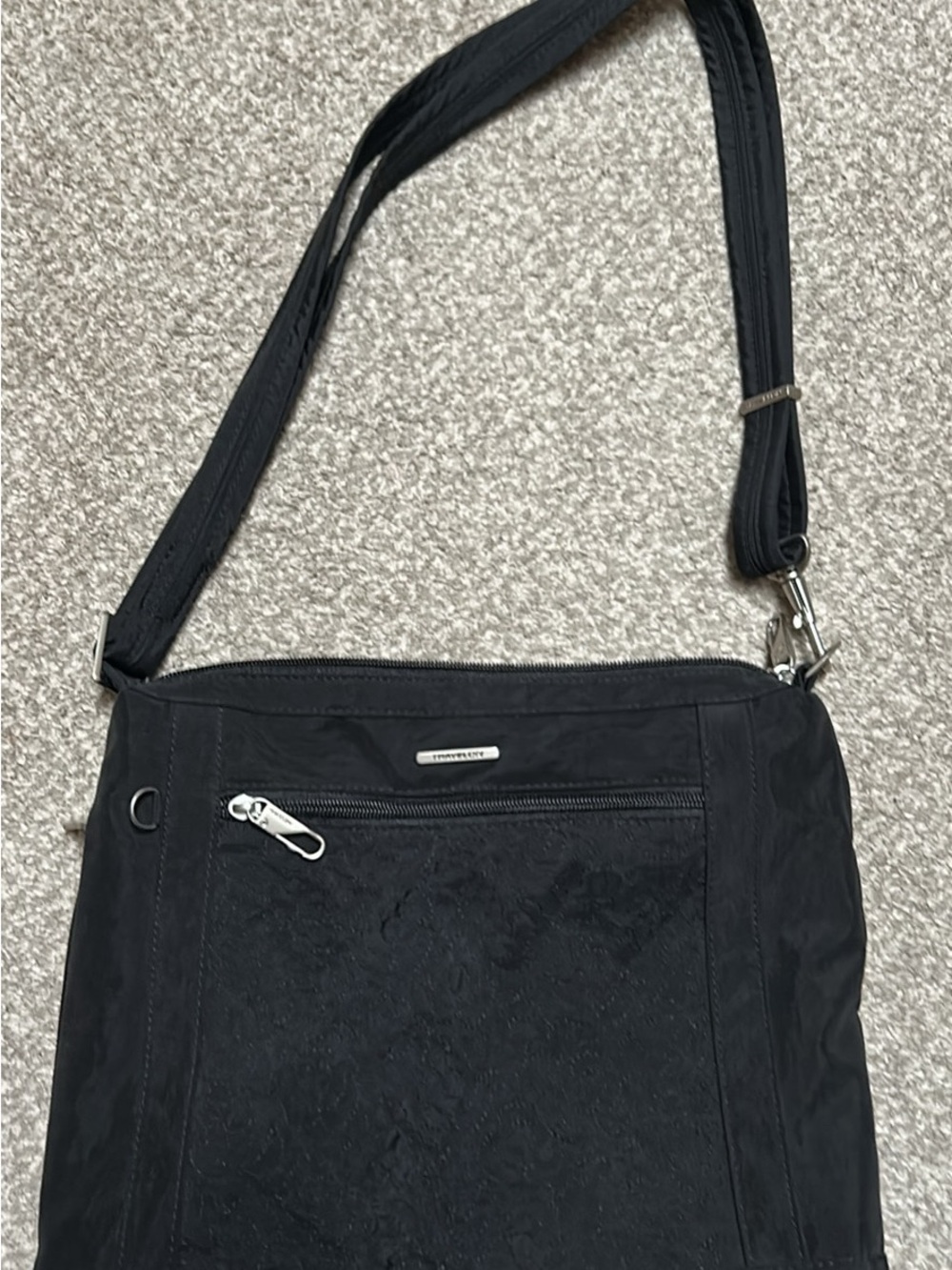 New Travelon Black Bag Purse Anti-Theft